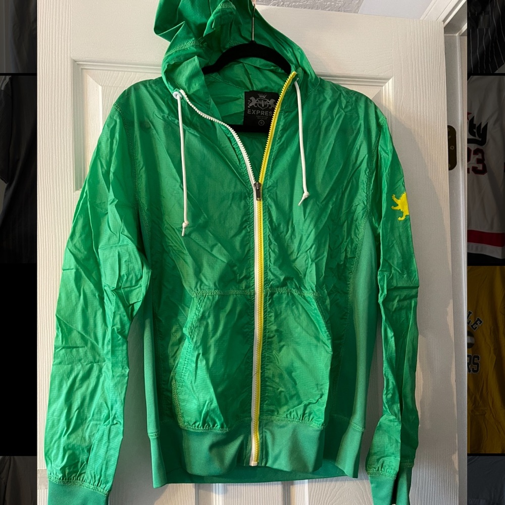 Green Express rain jacket